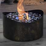 Bond Tabletop Propane Fire Pit with Fire Glass