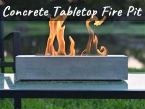 DIY Portable Concrete Tabletop Fire Pit