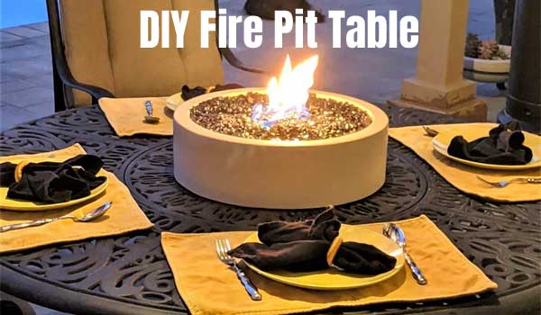 Easy DIY Fire Pit Table with the Fire Pit Table Topper Kit