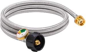 Propane Gas Hose Adapter for 1-lb to 20-lb