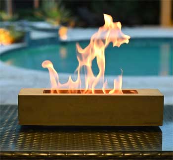 Portable Cement Fire Bowl - Use Outdoors or Inside